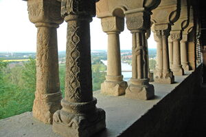 Bad Wimpfen - Arkadendes-staufischen-Palastes-Talblickhr09