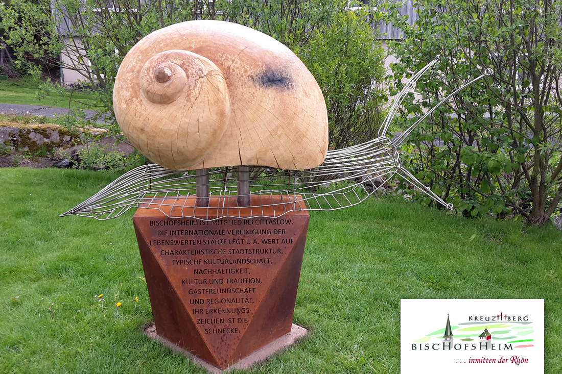 Cittaslow-Skulptur für Bischoffsheim von Louis Bruckauf.